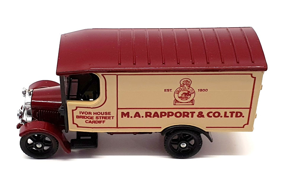 Corgi 13cm Long Diecast C853 - Thornycroft Van Rapport & Co - Beige/Maroon