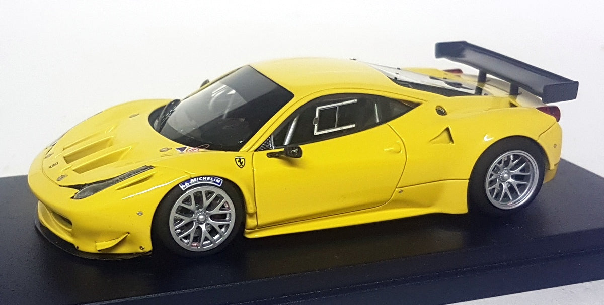 Looksmart 1/43 Scale Resin - LS390E Ferrari 458 Italia GT2 Yellow