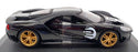 Burago 1/32 Scale Diecast #18 41162 - 2017 Ford GT #2 - Black/Silver