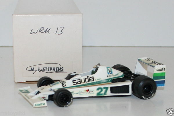 WESTERN MODELS SIGNED 1st VERSION - 1/43 SCALE WRK13 SAUDIA WILLIAMS FW06 JONES