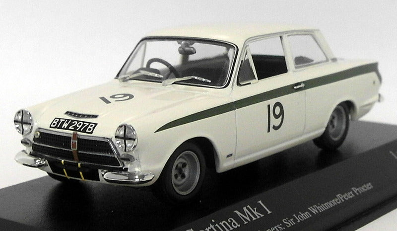 Minichamps 1/43 Scale Diecast 400648219 - Lotus Cortina Mk1 6H Brands Hatch 1964