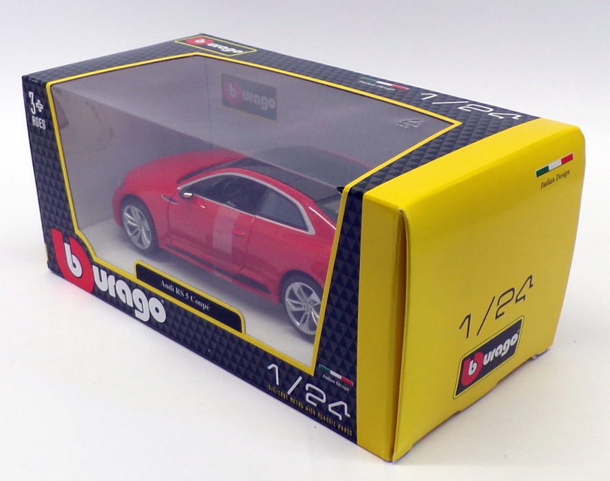 Burago 1/24 Scale Model Car 18-21090 - Audi RS 5 Coupe - Red