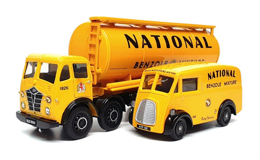 Corgi 1/50 Scale 31002 Foden FG Cylindrical Tanker & Morris J Van - Ntl Benzole