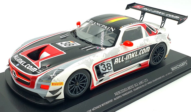 Minichamps 1/18 Scale 151 123138 Mercedes-Benz SLS AMG GT3 Munnich Msport 2012