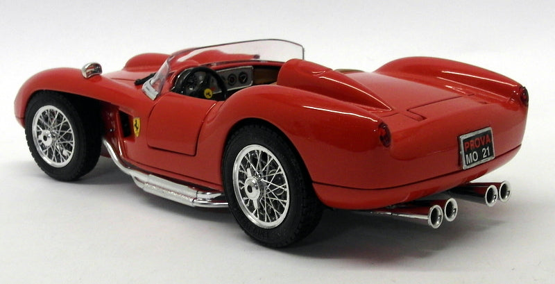 Burago 1/18 Scale Diecast - 3007 1957 Ferrari 250 Testarossa Red Brown seats