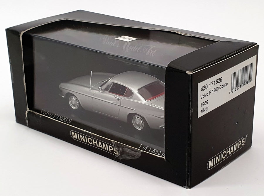 Minichamps 1/43 Scale 430 171626 - 1969 Volvo 1800 Coupe - Silver