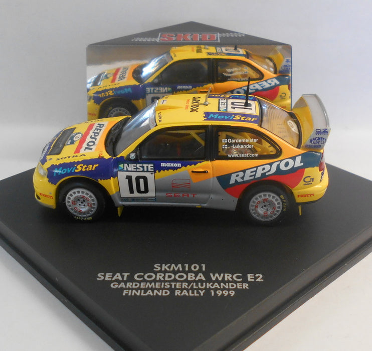 Skid 1/43 Scale Diecast Model SKM101 SEAT CORDOBA WRC GARDEMEISTER FINLAND 99