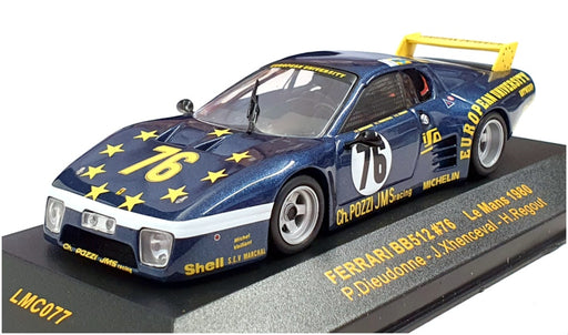 Ixo 1/43 Scale Diecast LMC077 - Ferrari BB512 Le Mans 1980 - Blue