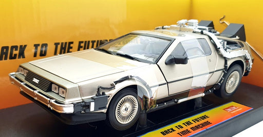  Jada Toys Back to The Future Time Machine 1:32 Die-cast Car,  Toys for Kids and Adults, Silver : Toys & Games