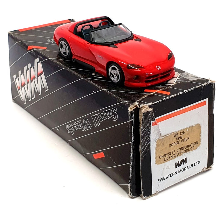 Western Models 1/43 Scale WP125 - 1992 Dodge Viper - Red