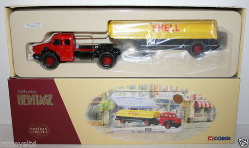 CORGI 1/50 COLLECTION HERITAGE 73701 BERLIET GLR AVEC SEMI-CITERNE - SHELL