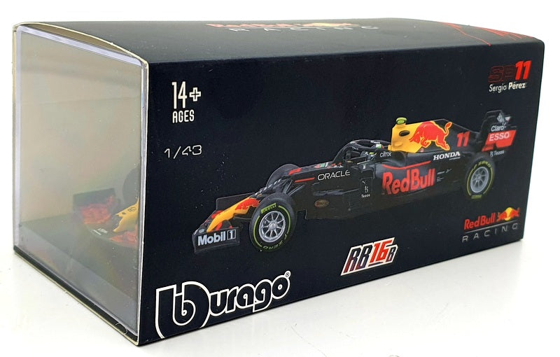 Burago 1/43 Scale Diecast #18 38056 - Red Bull Racing RB16B #11 S.Perez