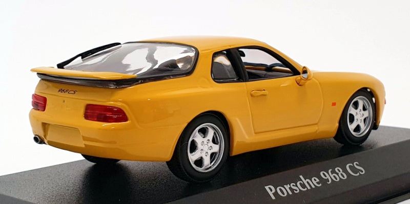 Maxichamps 1/43 Scale 940 062321 - 1993 Porsche 968 CS - Yellow