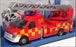 Burago Appx 18cm Long 18-32267 - Municipal Fire Truck With Ladder - Red