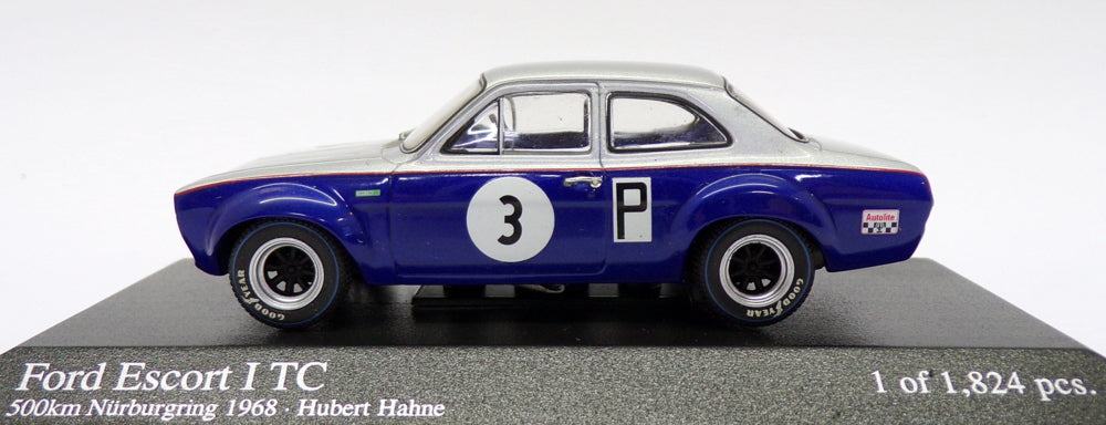 Minichamps 1/43 Scale 400 688193 - Ford Escort I TC 500Km Nurburgring '68