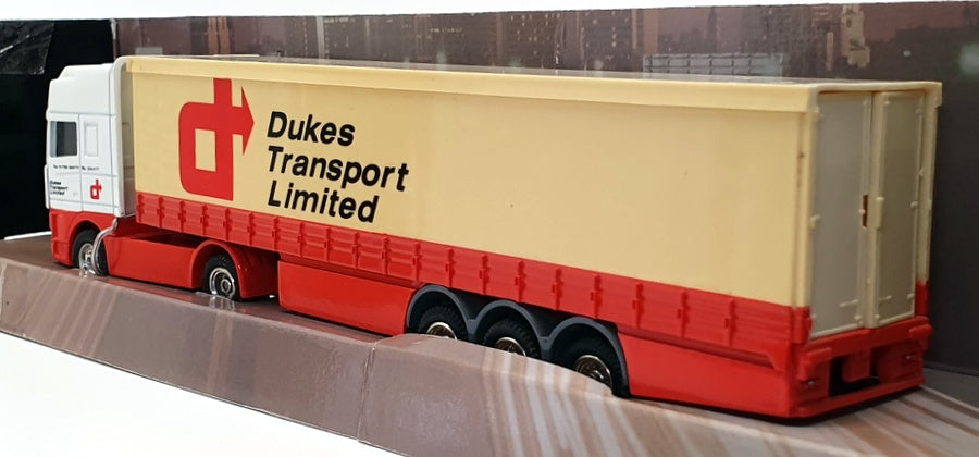 Corgi 1/64 Scale Diecast TY87002 - DAF 95 Cab & Curtainside - Dukes Transport