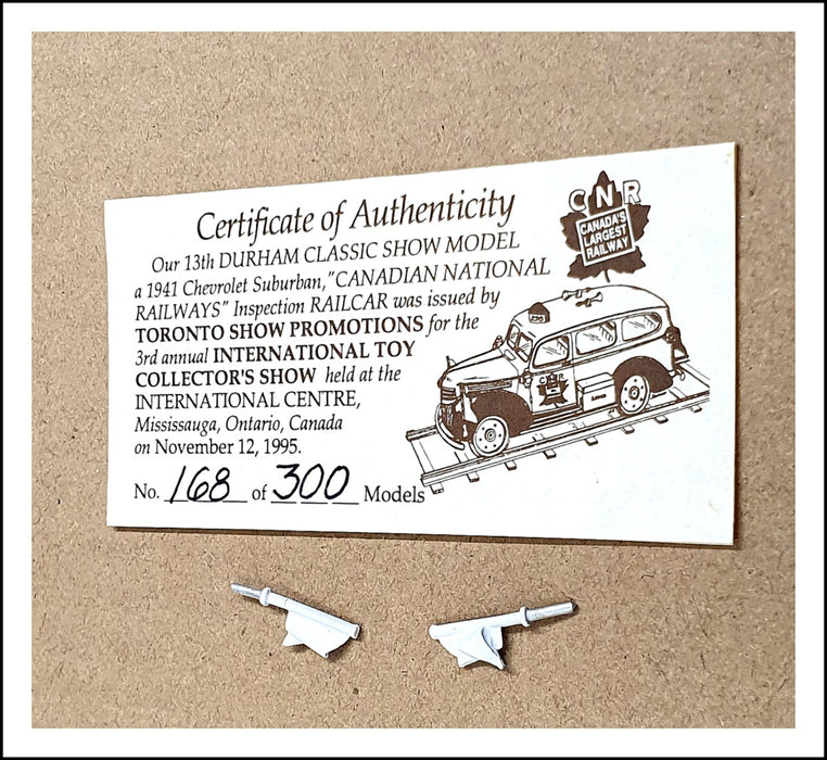 Durham Classics 1/43 Scale DC17-B - 1941 Chevrolet Suburban Railcar 1 Of 300