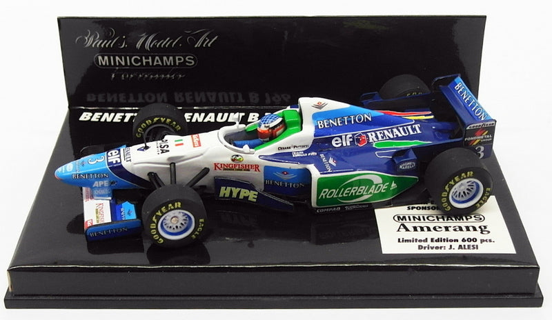 Minichamps 1/43 Scale 430 960053 - F1 Benetton Renault B 196 - J.Alesi