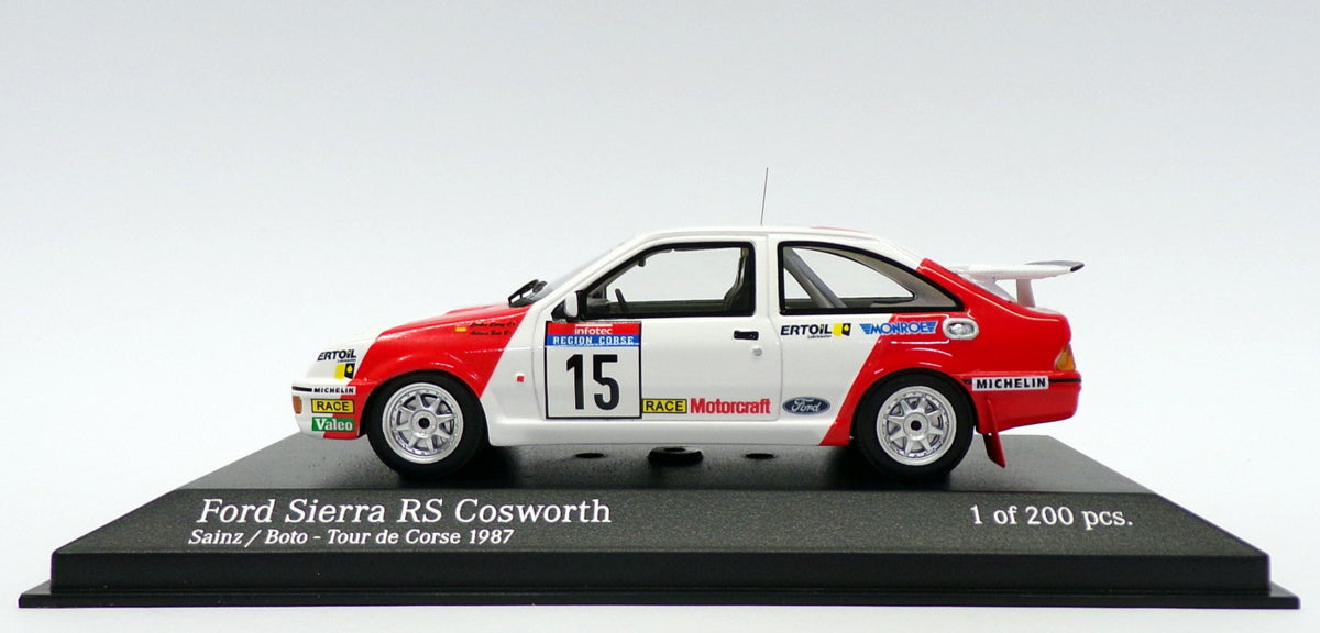 Minichamps 1/43 Scale 437 878015 - Ford Sierra RS Cosworth - Tour de Corsa '87