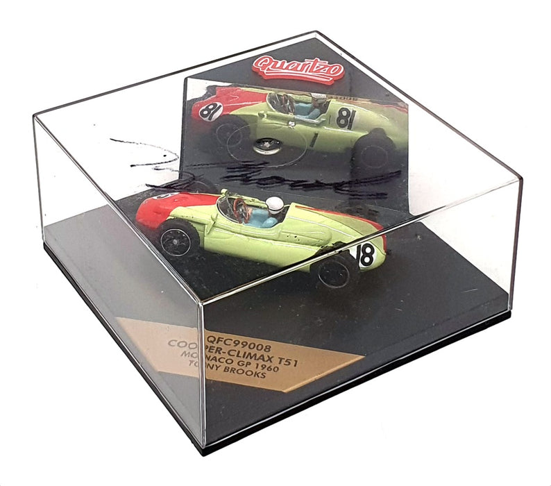 Quartzo 1/43 Scale QFC9908 - Cooper Climax T51 Monaco GP 1960 SIGNED Brooks