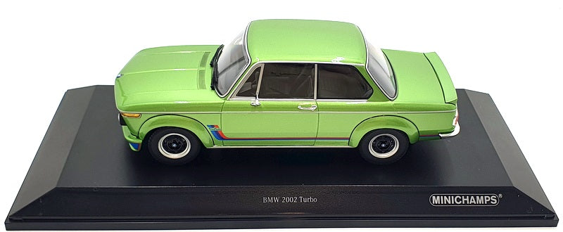 Minichamps 1/18 Scale 155 026206 - 1972 BMW 2002 Turbo - Green Metallic