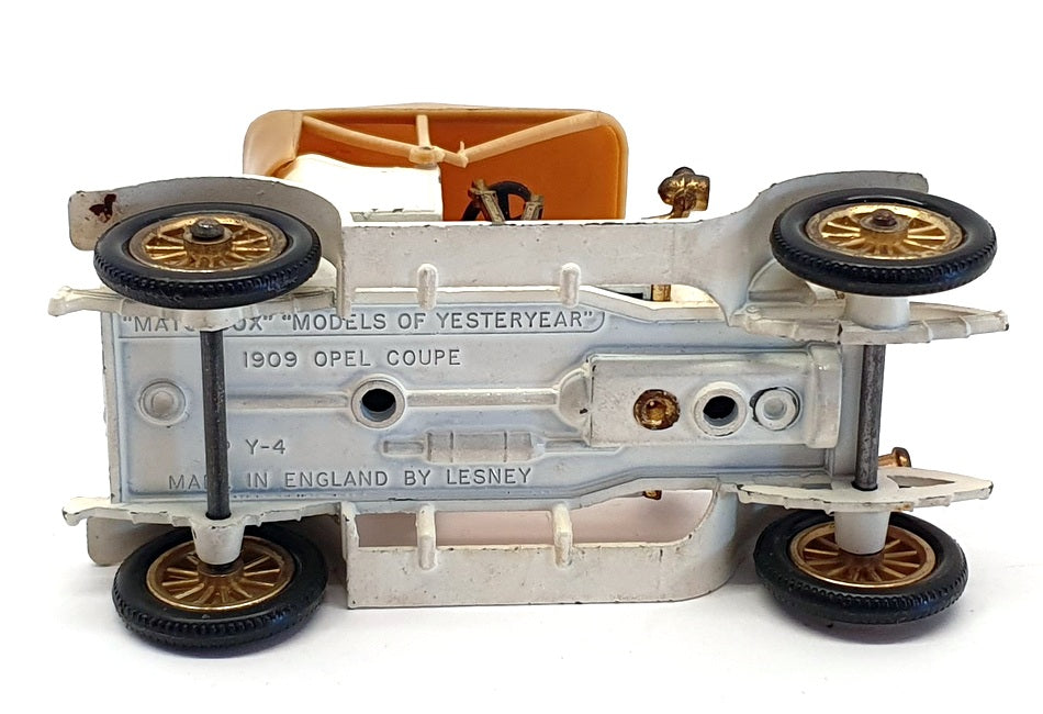 Matchbox Models Of Yesteryear Y-4 - 1909 Opel Coupe - White — R.M.Toys Ltd