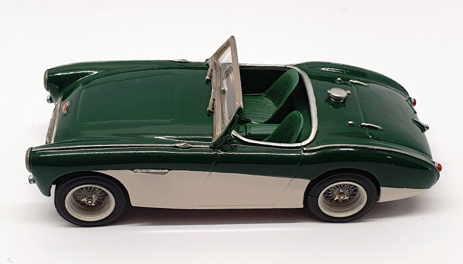 K&R Replicas 1/43 Scale Built Kit C. KR42 - Austin Healey 100 BN2 Green/White