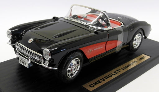 Road Legends 1/18 Scale - 92018 1957 Chevrolet Corvette Black / Red