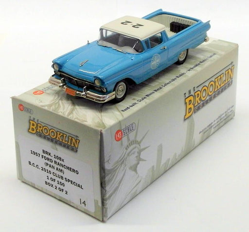 Brooklin Models 1/43 Scale Model Car BRK108X - 1957 Ford Ranchero Pan Am