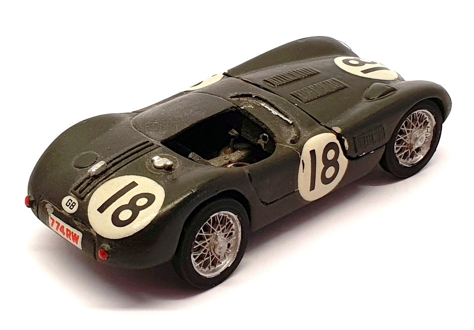 Unknown Brand 1/43 Scale Built Kit JA18G - Jaguar Race Car - #18 Green