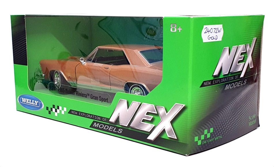 Welly NEX 1/24 Scale 24072W - 1965 Buick Riviera Gran Sport - Gold