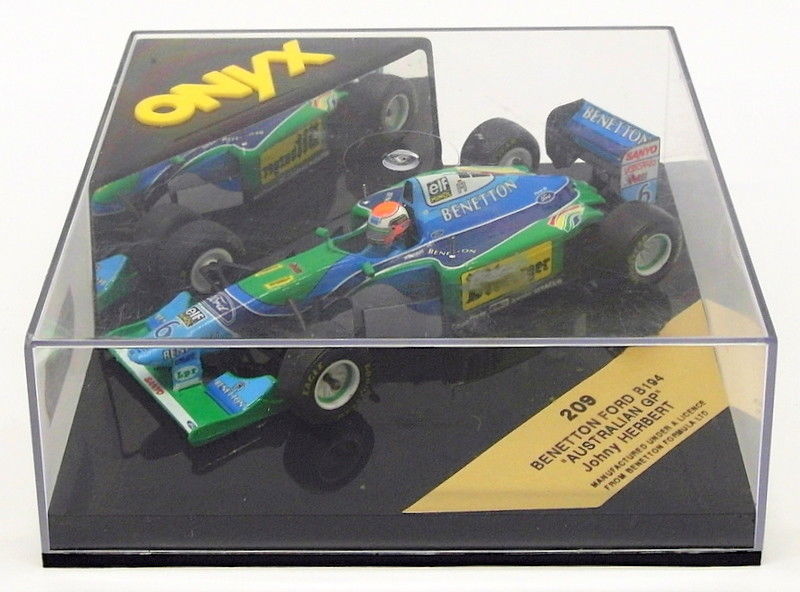 Onyx 1/43 Scale Model Car 209 - Benetton Ford B194 Australian GP - J.Herbert