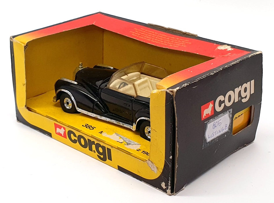 Corgi 13cm Long Diecast 805 - 1954 Mercedes Benz 300SC Cabrio - Black