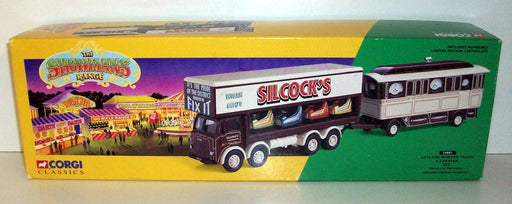 Corgi 1/50 scale 24801 Leyland Dodgem truck & caravan set Silcocks Warrington