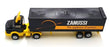 Corgi 18cm Long 1175 - Mercedes Benz L Artic Box Trailer Zanussi - Black/Yellow