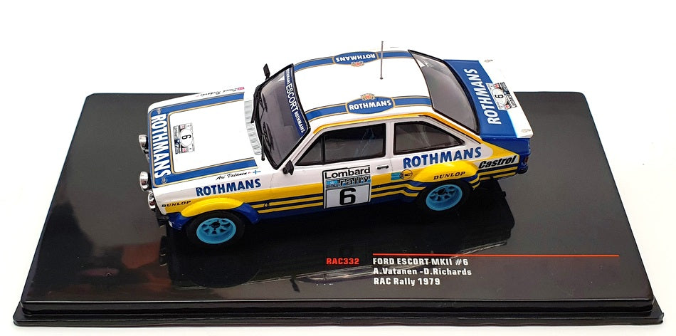 Ixo 1/43 Scale RAC332 - Ford Escort MkII - RAC Rally 1979 #6 Vatanen/Richards