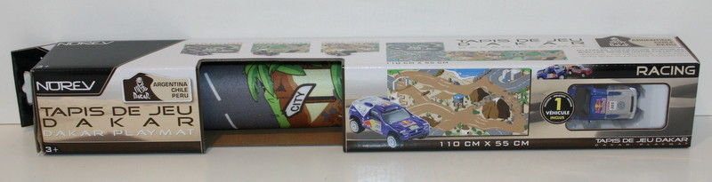 Norev - Dakar Rally Playmat - 110x55cms - Includes Red Bull Rally Car