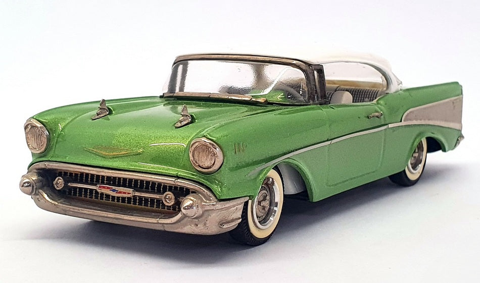 Western Models 1/43 Scale WMS44 - 1957 Chevrolet Bel Air - Met Green/White