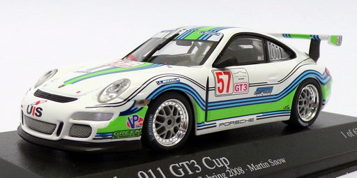 Minichamps 1/43 Scale 400 086757 - Porsche 911 GT3 Cup #57 Martin Snow