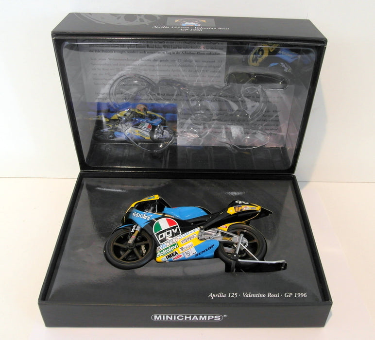 Minichamps 1/12 Scale Diecast 122 960046 Aprilia 125 GP 1996 Valentino Rossi