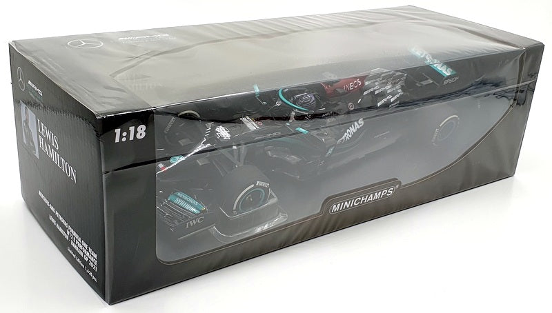 Minichamps 1/18 Scale 110 210144 - Mercedes-AMG F1 Hamilton 44 Bahrain 2021