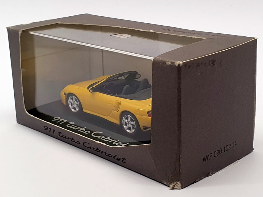 Minichamps 1/43 Scale WAP 020 102 14 - Porsche 911 Turbo Cabrio - Yellow