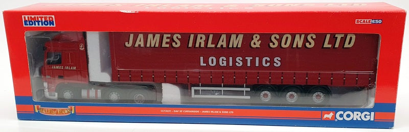 Corgi 1/50 Scale Model Truck CC13231 - DAF XF Curtainside James Irlam & Sons