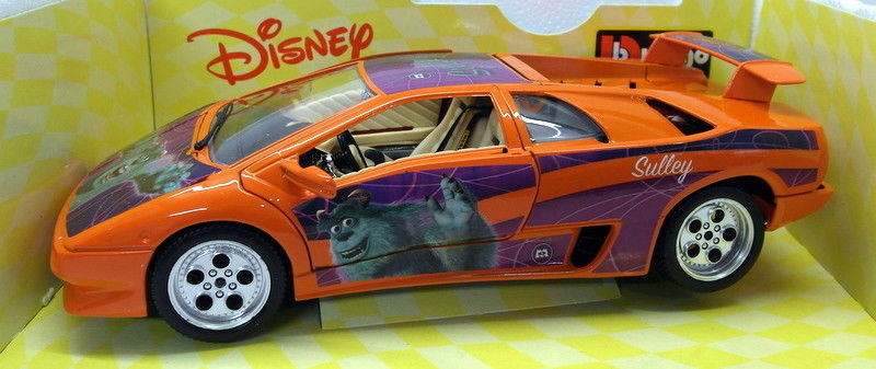 Burago 1/18 Scale Diecast - 2005 Lamborghini Diablo Monster Inc Disney Orange