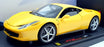 Hot Wheels Elite1/18 Scale Diecast P9894 - Ferrari 458 Italia - Yellow