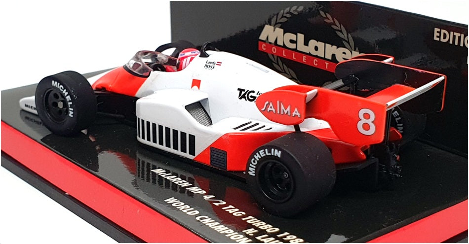 Minichamps 1/43 Scale 530 844308 - F1 McLaren MP 4/2 N. Lauda World Champ 1984