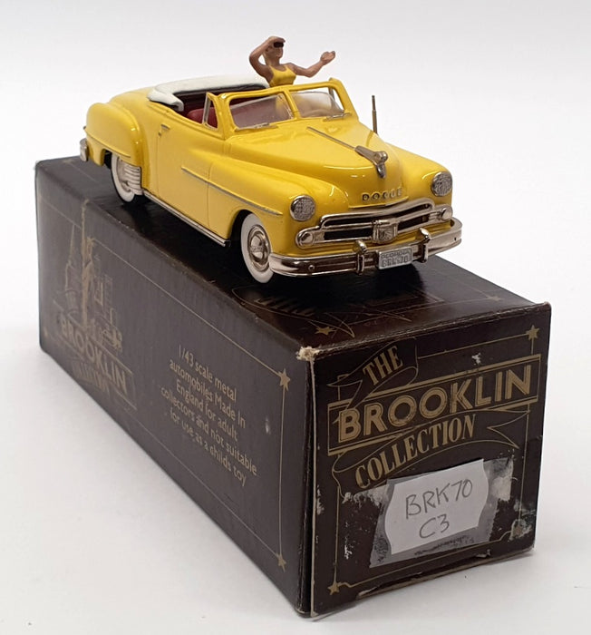 Brooklin Models 1/43 Scale BRK70 - 1950 Dodge Wayfarer Yellow - REWORKED