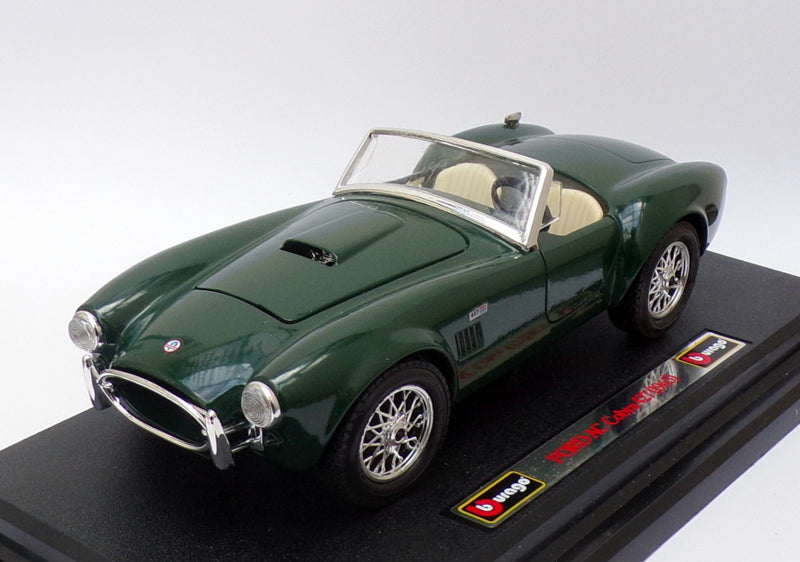 Burago 1/24 Scale Model Car 0513 - 1965 Ford AC Cobra 427 - Green