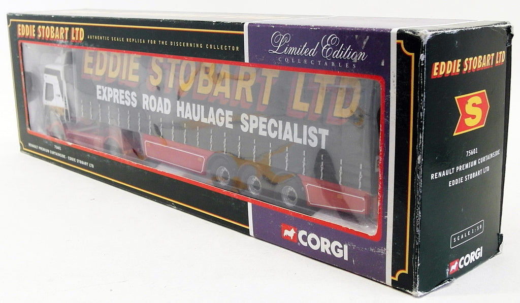 Corgi 1/50 Scale Model Truck 75601 - Renault Premium Curtainside - Stobart