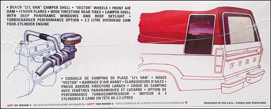 AMT 1/25 Scale Unbuilt Kit AMT1210M/12 - Ford Courier Minivan